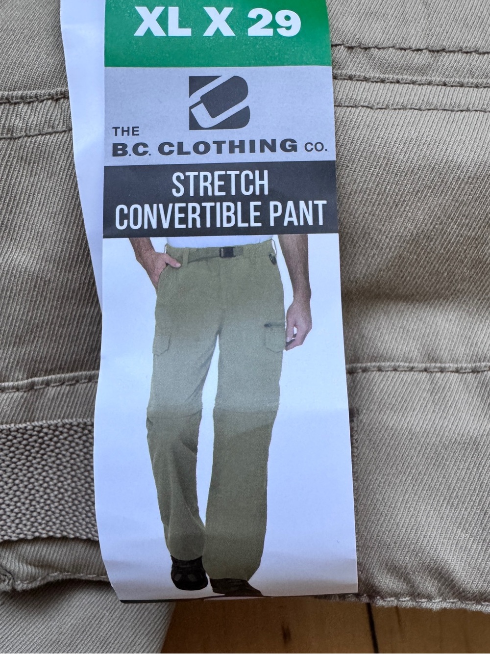B.C. Clothing Co. Stretch Convertible Cargo Pants - Khaki